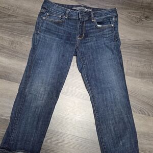 Brand NEW NEVER WORN American Eagle Outfitters Women's ARTIST CROP Jeans*makeoff